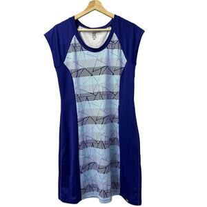 Title Nine Gidget 2.0 Dress‎ Size Medium Blue Geometric